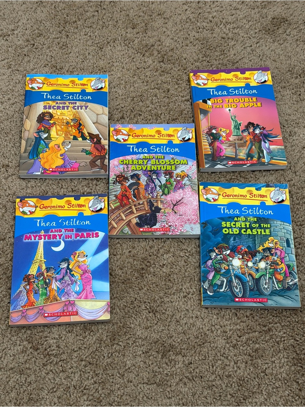 Geronimo Stilton’s Books- 5 of Thea Stilton’ Mysteries, Secrets and Adventures
